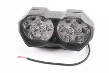 Фара подвійна додаткова світлодіодна вологозахисна - 18 LED, (146*62mm) з кріпленням, тип 2