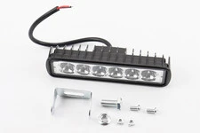 Фара додаткова світлодіодна вологозахисна - 6 LED з кріпленням, прямокутна 150*37мм