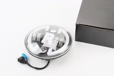 Фара кругла передня частина з обідком "R" універсальна 6-LED, d-180mm, МОТО TUNING