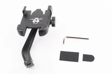 Тримач телефону на кермо металевий, кріплення під дзеркало, ширина 50-100мм регульована, тип 1