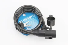 Замок протиугінний тросовий 1200х10мм під ключ, кріплення за трубу сидіння, AGL-102