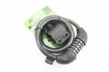 Замок протиугінний тросовий 1200х12мм з 5-ти значним кодом, кріплення за трубу сидіння, 502/501