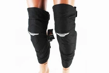Наколенники защитные (колено+голень) к-кт 2шт, Чёрные, тип 2
