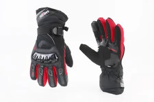 Перчатки мотоциклетні, теплі L-Чорно-Червоні