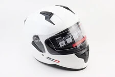 Шолом інтеграл, закритий (сертифікація DOT)+відкидні окуляри BLD-M67 М (57-58см), БІЛИЙ глянець