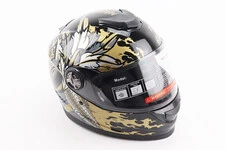 Шолом інтеграл, закритий BLD-М65 L (59-60см), ЧОРНИЙ/ЗОЛОТИСТО-СІРИЙ "Totem"