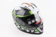 Шолом інтеграл, закритий BLD-M62 S (55-56см), СІРИЙ/НЕОНОВО-ЗЕЛЕНИЙ "T-Rex"