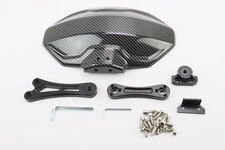 Крыло заднее универсальное, черное крепление на одну сторону с регулировкой наклона (брызговик) TUNING, КАРБОН