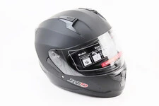 Шолом інтеграл, закритий (сертифікація DOT)+відкидні окуляри BLD-M67 М (57-58см), ЧОРНИЙ матовий