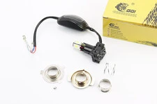 Лампа фари діодний LED-5 SUPER універсальна (к-кт різних кріплень), з стабілізатором + стробоскоп