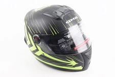 Шолом інтеграл, закритий (сертифікація DOT)+відкидні окуляри BLD-М61 M (57-58см), ЧОРНО-ЖОВТИЙ (флуоресцентний)