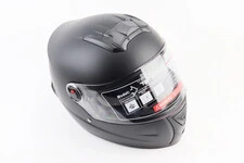 Шлем интеграл, закрытый+очки BLD-М61 S (55-56см), ЧЕРНЫЙ матовый