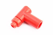 Колпачок свечной "люлька" 90град КРАСНЫЙ "силикон" малый