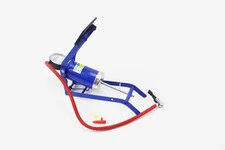 Насос ножной для шин однопоршневой 220*80мм "малый, шток тонкий" синий