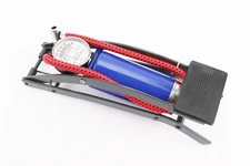 Насос ножной для шин однопоршневой 290*90мм "большой, шток тонкий" синий, тип 1