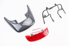 Honda DIO AF-28 пластик - "спойлер", КАРБОН +кріплення+ліхтар "спойлера" к-кт