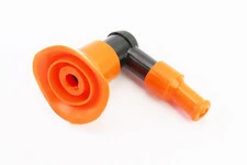 Колпачок свечной "люлька" 90град с резинкой большой, ОРАНЖЕВЫЙ