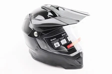 Шолом кросовий/ендуро/АТV зі склом BLD-819-7 L (59-60см), ЧОРНИЙ глянець