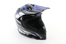Шолом кросовий/ендуро/АТV BLD-819-7 М (57-58см), ЧОРНО-СИНІЙ