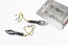 Поворот діодний LED СТРЕЛА з отвором КАРБОН, 2шт