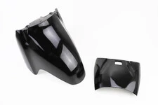 Honda LEAD AF-48 пластик - крило переднє (2 частини к-кт), ЧОРНИЙ, тип 1