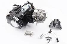 Двигун мопедний в зборі 125куб (Active) - "автомат", чорний