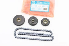 Ланцюг розподільного валу 140cc - 25H-90L + ролики 3шт, к-кт (пітбайк, ролик напрямний 45мм)