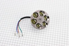 УЦЕНКА DELTA Фары круглой внутренняя часть 6-LED с габаритными диодами, 80мм, TUNING (не горит несколько диодов)