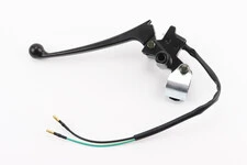 Важіль керма лівий (барабан. гальмо) з кріпленням в зборі, чорний