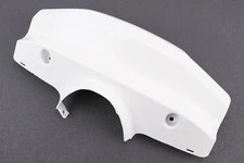 УЦЕНКА Yamaha GEAR пластик - руля передний "голова", БЕЛЫЙ (см. фото, отломано крепление)