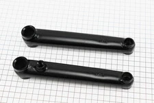 УЦЕНКА Шатуны "шлицы 48T-19мм" 175мм BMX, чёрные KL-8800S (без болта)