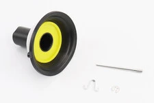 Мембрана круглая 16мм (металл, внизу с выемкой) + игла