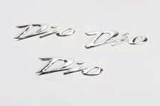 Наклейка шильдик "DIO" 3шт (15,5x4,5см)