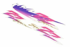 Наклейки набор 3шт "ZZ Sepia" фиолетовые 0654 (36х7см)