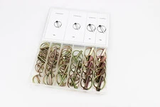 Набор шплинтов с кольцом (L-36,5;d-4,8, L-44,5;d-6,4, L-44,5;d-8, L-45;d-11) 4 вида, 50шт