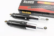 Амортизатор задній JH/CB/CG - 345мм*d60мм (втулка 12мм / втулка 10мм) закритий регул., чорний к-кт 2шт