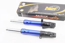 Амортизатор передній к-кт 2шт Honda DIO, 370мм (під диск. гальм) СИНИЕ