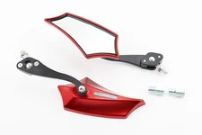 Дзеркала к-кт "ПРИЗМА" SPORT, червоні, м10 + перехідник під кріплення М10 прав/лев. Yamaha (з регулюванням нахилу), тип 1