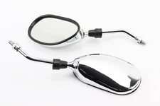 УЦІНКА Дзеркала к-кт DIO-хром "краплі", м8 (незначні подряпини, можливі дефекти фарбування, див. фото)