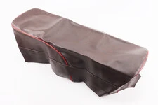 Чохол сидіння 6V коричневий з червоним кантом