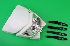 Пластик - обтічник + фара, БІЛИЙ, тип 7