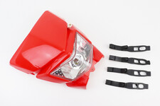 Пластик - обтічник + фара, ЧЕРВОНИЙ, тип 7