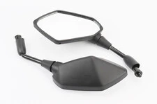 Дзеркала к-кт на мотоцикл "призма" чорний, м8 (ССС - знак якості)