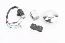 Замки комплект (зажигание, руля, крышка бака круглая)