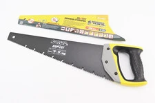 Ножовка по дереву 400мм, 9TPI MAX CUT, закаленный зуб, 3D заточка, тефлоновое покрытие, BLACK ALLIGATOR 14-2440