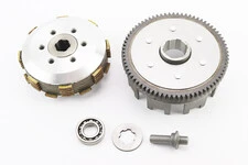 Зчеплення, маховик у зборі (6 болтів, маховик 73T) CB-150/200cc, тип 1