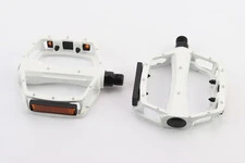 Педалі MTB широкі 9/16" (107x100x25mm) алюмінієві, білі YT-008