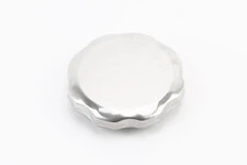 Крышка бака топливного D-70mm, 168F/170F/173F/177F/182F/188F/190F, металл, "ХРОМ", Тип 1