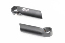 Рожки руля 22,2x110мм алюминиевые, чёрные BE-301