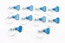 Хомут затяжной с ключом 12-22x9мм к-кт 10шт